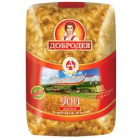 Рожки-дружки гладкие №601 (900 гр*12) Добродея